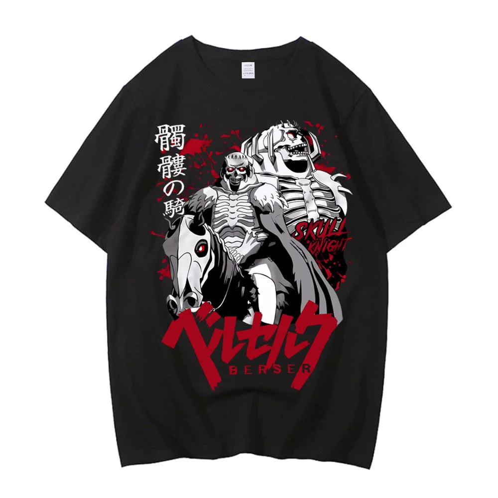 Anime Berserk Tshirt Summer Men Women High Quality Cotton Short Sleeve T Shirt Print T-shirt Tops 2024 Tee Trend Fans Clothes